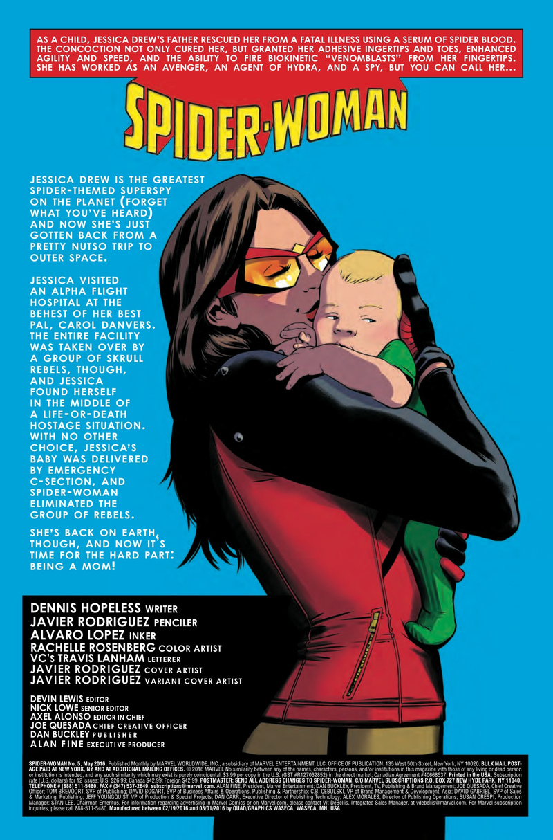 Illustration for article titled Marvel exclusive: Motherhood ruins Jessica Drew’s life in Spider-Woman #5